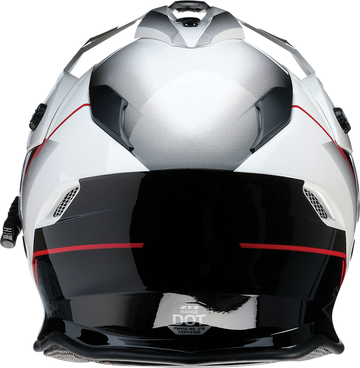 Z1R Range Snow Helmet Bladestorm Electric Dual Pane in black, red, and white, XS size with ventilation and safety features