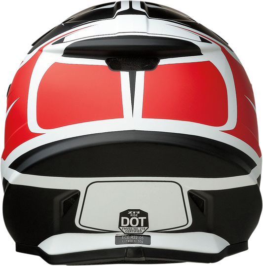 Z1R, Z1R Rise Helmet Flame Red 2XL with Enhanced Ventilation and Removable Liner