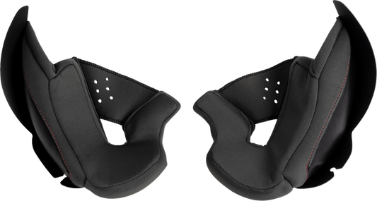 Z1R Solaris 2.0 cheek pads XS replacement set, gray foam padding for motorcycle helmet, brand Z1R, part 0134-3492