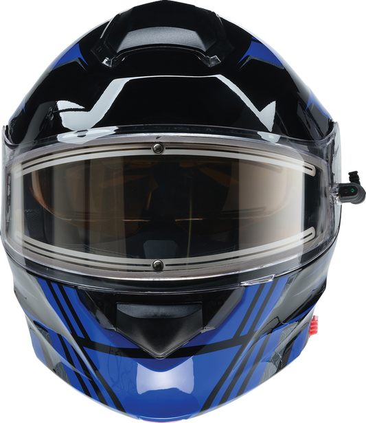 Z1R, Z1R Solaris 2.0 Helmet First Tracks Electric Dual Pane Shield Black/Blue Small 0120-0832