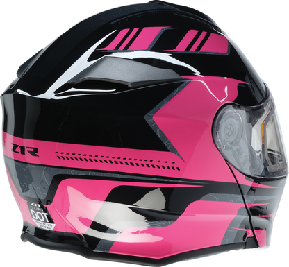 Z1R, Z1R Solaris 2.0 Helmet First Tracks Electric Dual Pane Shield Large Black/Pink - Part 0120-0846