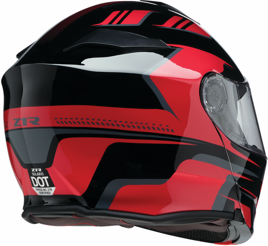Z1R Solaris 2.0 modular helmet in Slater Red, 4XL size, featuring a sleek design and secure chin strap.