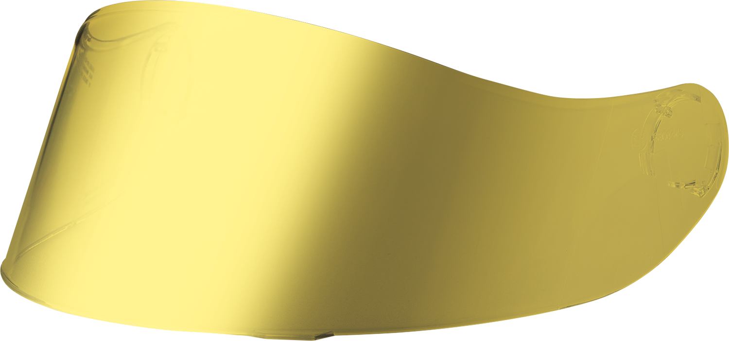 Z1R Warrant helmet replacement shield in RST Gold, showing clear visor with gold tint for Z1R Warrant helmets, part #0130-1059.