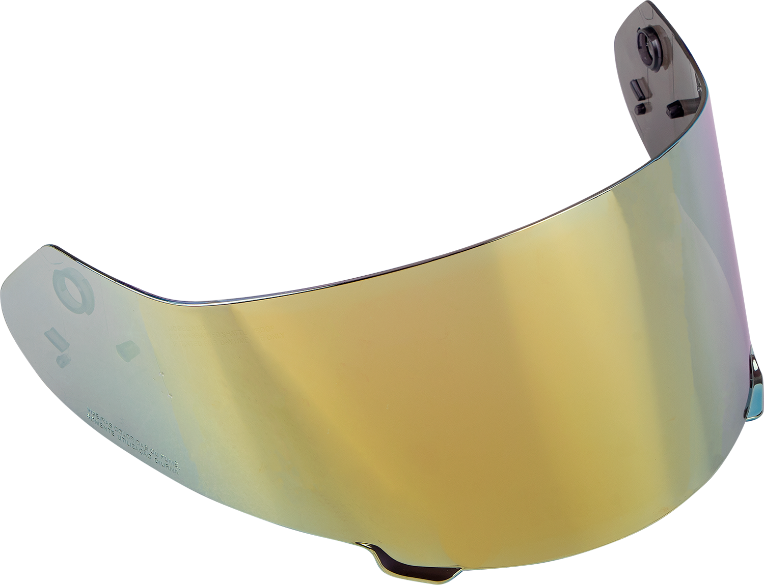 Z1R Warrant helmet with RST Gold replacement shield, showing the clear gold visor designed for Z1R helmets.