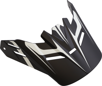 Z1R Youth Rise Visor Kit in Flame Black with black visor and mounting hardware, designed for Z1R helmets.