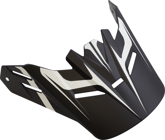Z1R Youth Rise Visor Kit in Flame Black with black visor and mounting hardware, designed for Z1R helmets.