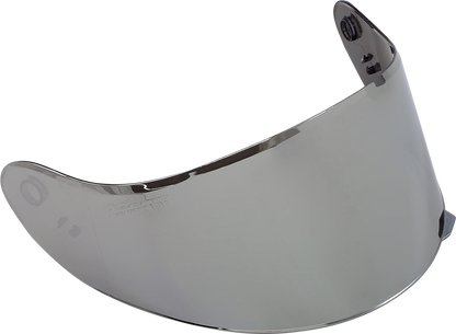 Z1R Youth Warrant Mirror Shield, motorcycle helmet accessory, clear visor with reflective mirror finish and secure mounting features.