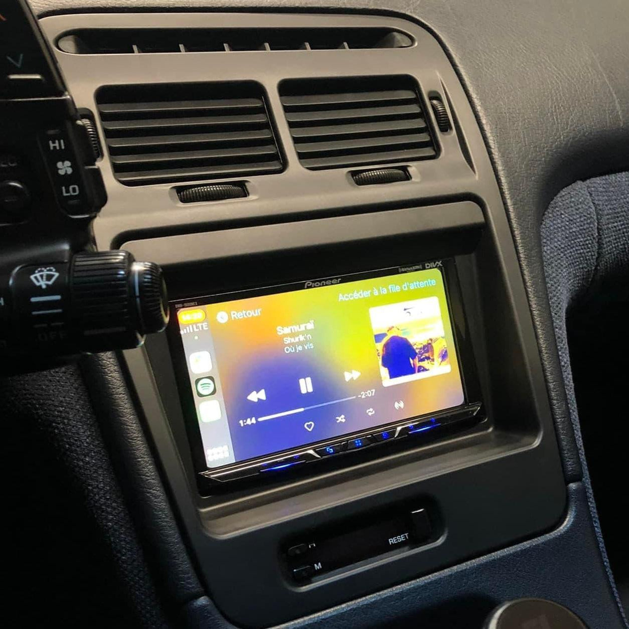ZSPEC LHD Double-Din Radio Bezel Face-Plate for Nissan Z32 300zx, Bezel-ONLY - Howling Moto