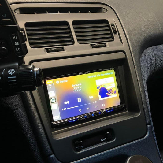 ZSPEC LHD Double-Din Radio Bezel Face-Plate for Nissan Z32 300zx, Bezel-ONLY - Howling Moto
