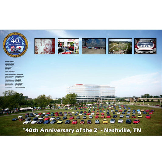 ZCON 2010 Car Show at Nissan North America Poster in Nashville, TN, 24" x 36" Size - Howling Moto