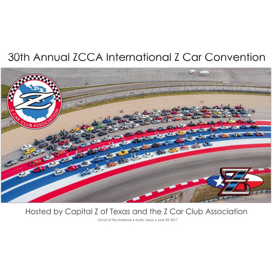 ZCON 2017 "Circuit of the Americas" on-track photo - Austin, TX - 20" x 30" Size - Howling Moto