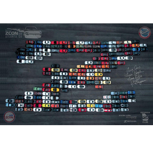 ZCON 2018 "Road Atlanta Z Picture" Enthusiast-Cars Poster - Atlanta, GA - 24" x 36" Size - Howling Moto