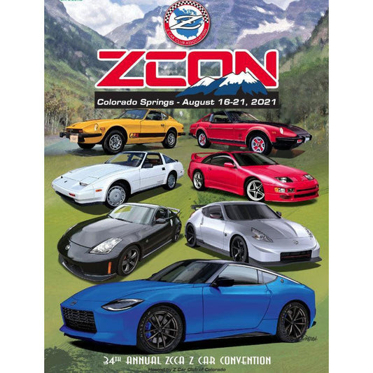 ZCON 2021 Event Poster for the Colorado Springs, CO event - 24" x 36" Size - Howling Moto
