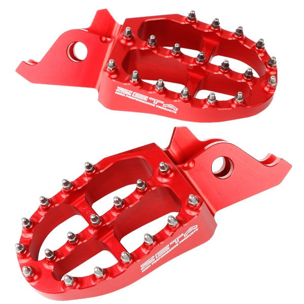 Zeta Aluminum Footpegs for Honda CRF Models - Howling Moto