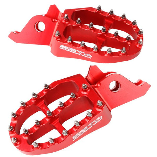 Zeta Aluminum Footpegs for Honda CRF Models - Howling Moto