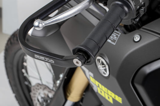 ZETA Adventure Armor Handguards for Yamaha motorcycle in black with protective design and brand logo, part ZE72-6041.
