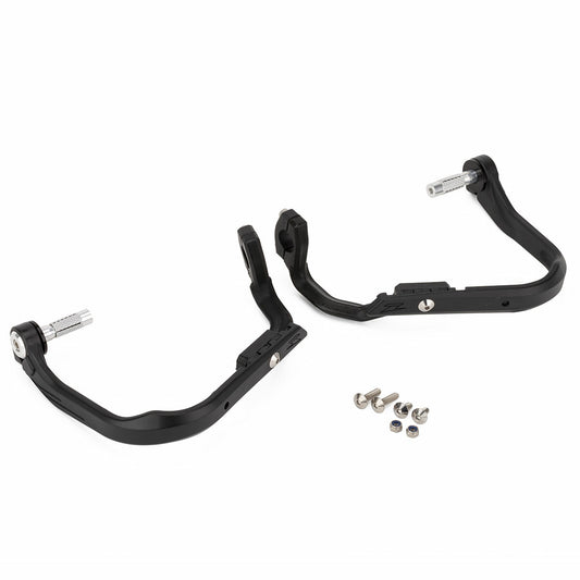 Black ZETA Armor Hand Guard Shield ZE73-1001 with antler design, durable motorcycle handguard offering protection and style.