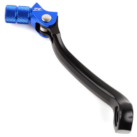 ZETA forged shift lever for Husqvarna motorcycle, part ZE90-4436, showing the metal gear shifter in a close-up shot.