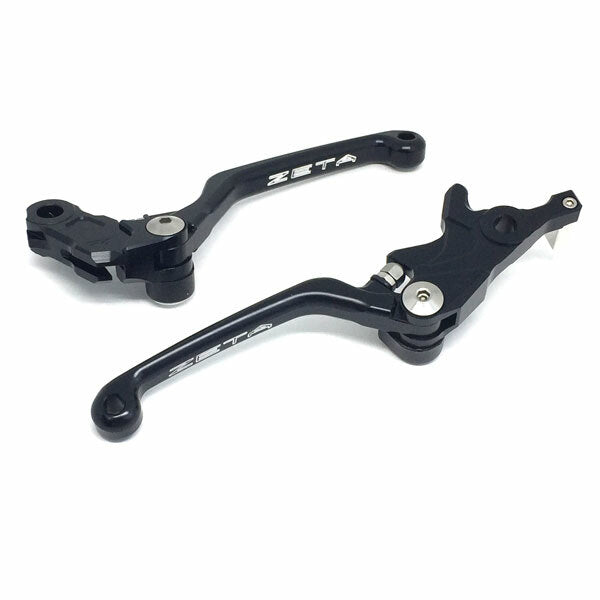 ZETA Pivot Lever Set for Street motorcycles, lightweight crash-resistant handlebar levers with ergonomic design.