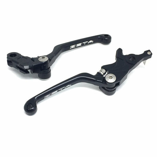 ZETA Pivot Lever Set for Street motorcycles, lightweight crash-resistant handlebar levers with ergonomic design.