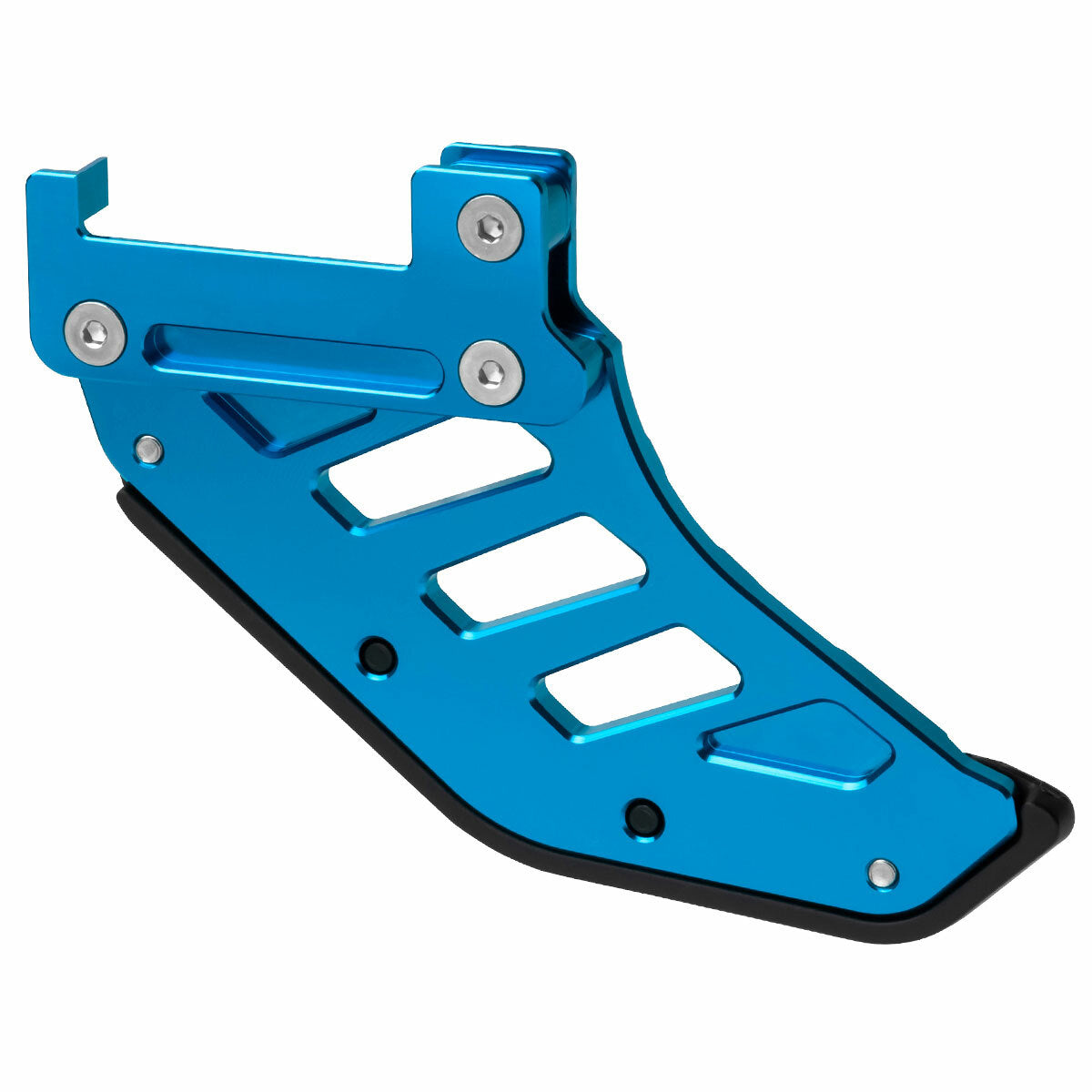 ZETA Rear Disc Guard H Blue with Aluminum Core Protection for motorcycle, featuring durable metal construction and vibrant blue finish.