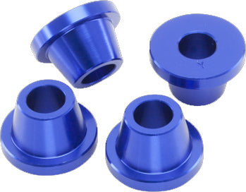 ZETA Rubber Killer Blue Solid Aluminum Cones for Bar Mounts, part number ZE37-0341, shown in close-up image.