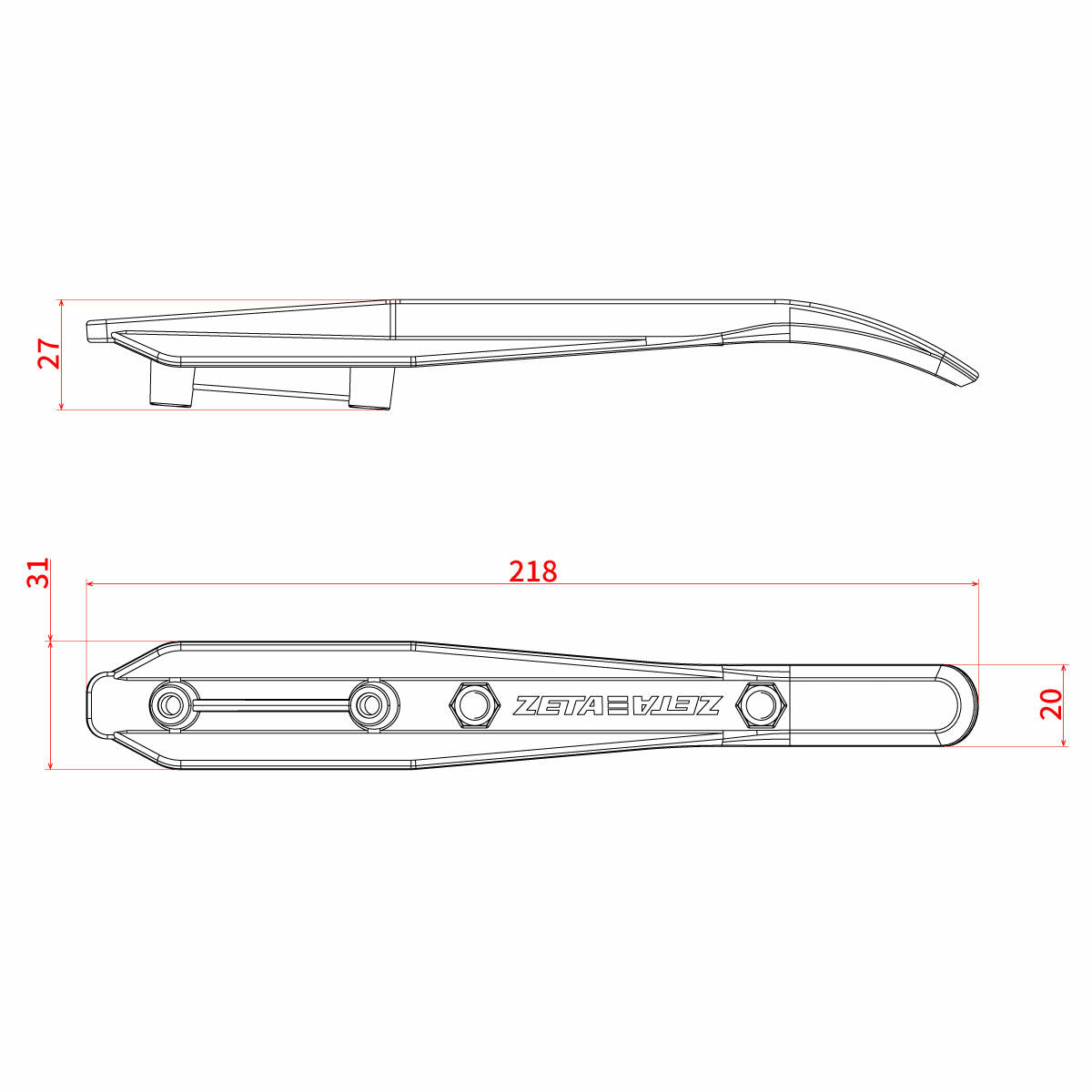 ZETA, ZETA XC Pro Convert Handguard with Mounting Adapter for KTM, Husqvarna, GASGAS - Part ZE74-1090