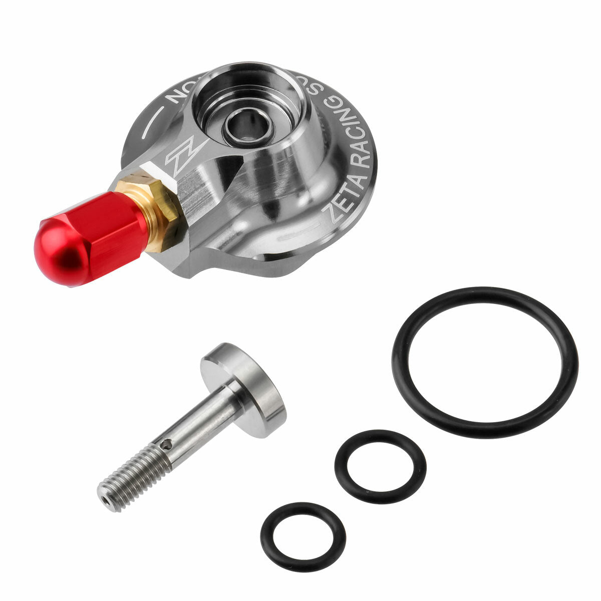 ZETA, ZETA ZE56-51002 WP Shock Gas Valve with Schrader Conversion Adapter for Xplor Shock