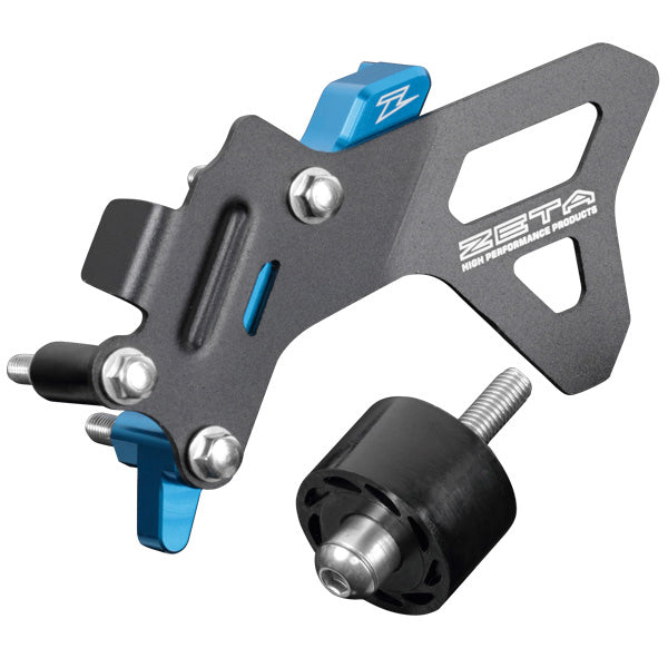 ZETA ZE80-8509 Case Saver Kit for Husqvarna 250 and 350 motorcycles, including protective components and mounting hardware.