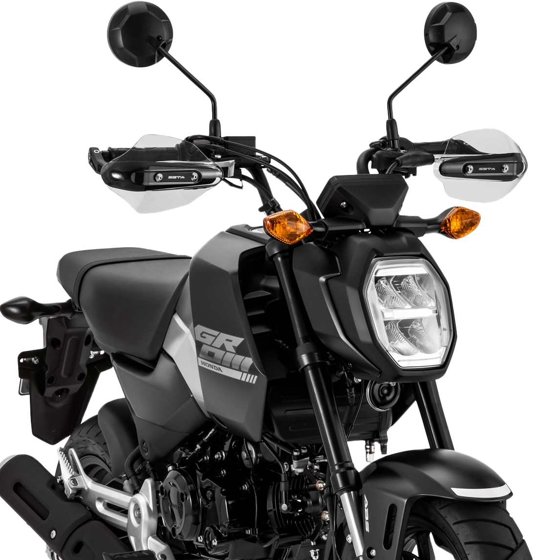 ZETA, ZETA Sonic Handguard Light Smoke for Honda Grom and Monkey - Part #ZS72-2502