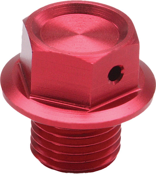 Zeta Magnetic Drain Plug - Red - Howling Moto
