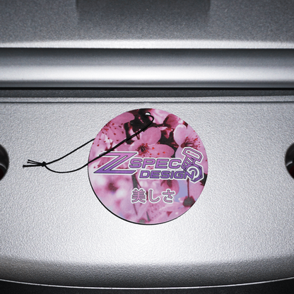3" Round Sakura (Cherry-Blossom) Scented Air Freshener - Howling Moto