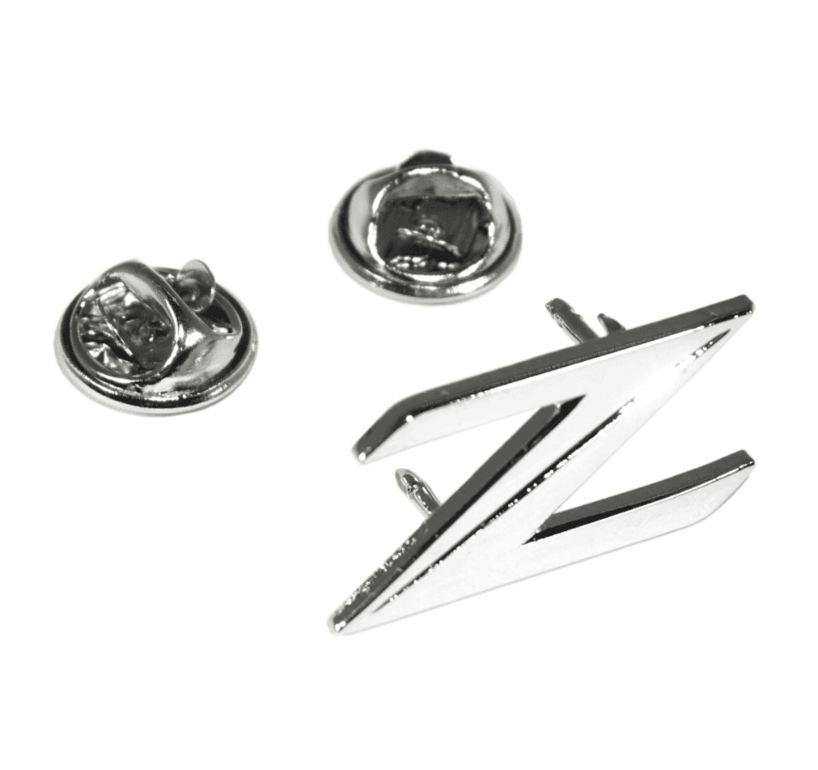 ZSPEC Lapel Pin - Nissan Z34 370z Z-Style, Chrome - Howling Moto
