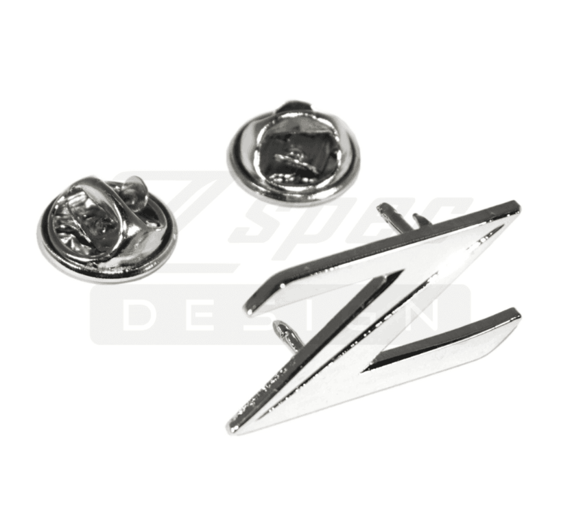 ZSPEC Lapel Pin - Nissan Z34 370z Z-Style, Chrome - Howling Moto