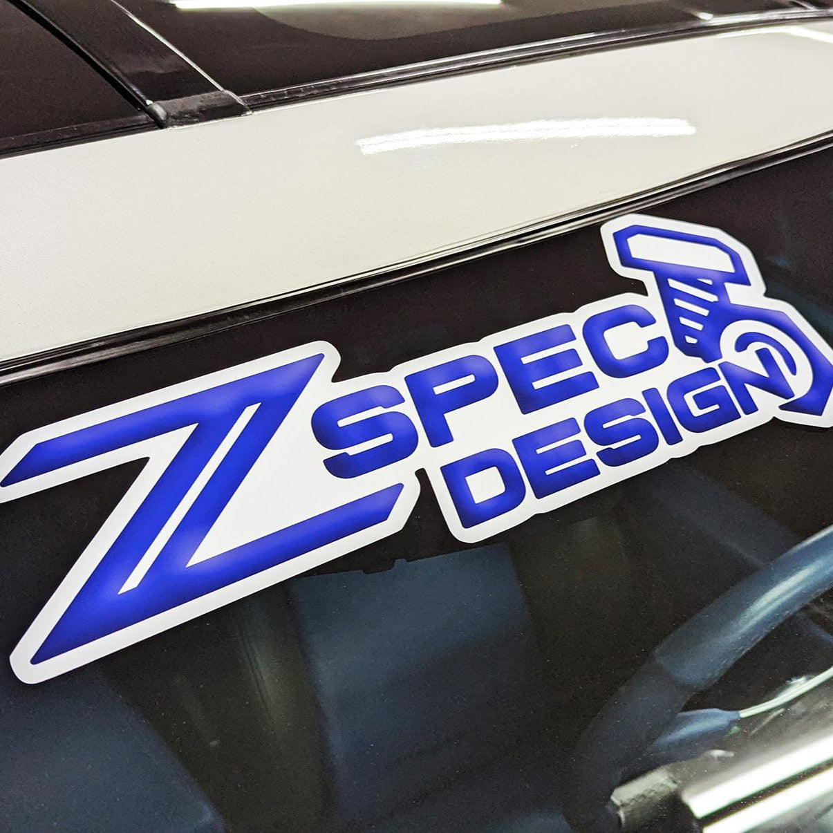 Windshield Banner, ZSPEC Design, Vinyl Sticker Decal, ~16" x  6" - Howling Moto
