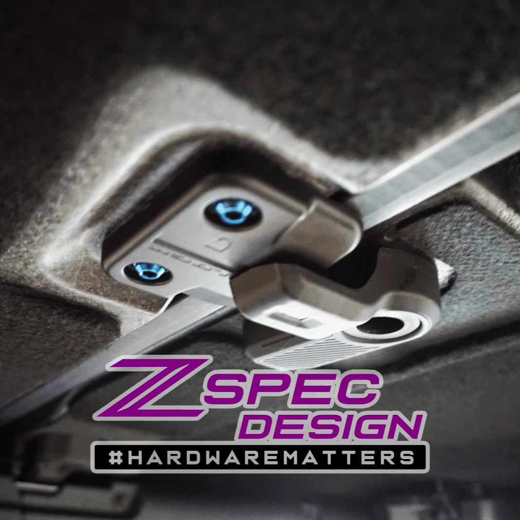 ZSPEC Interior Dress Up Bolts® Fastener Kit for 21+ Ford Bronco 2.7L, Titanium & Billet - Howling Moto