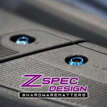 ZSPEC Interior Dress Up Bolts® Fastener Kit for 21+ Ford Bronco 2.7L, Titanium & Billet - Howling Moto