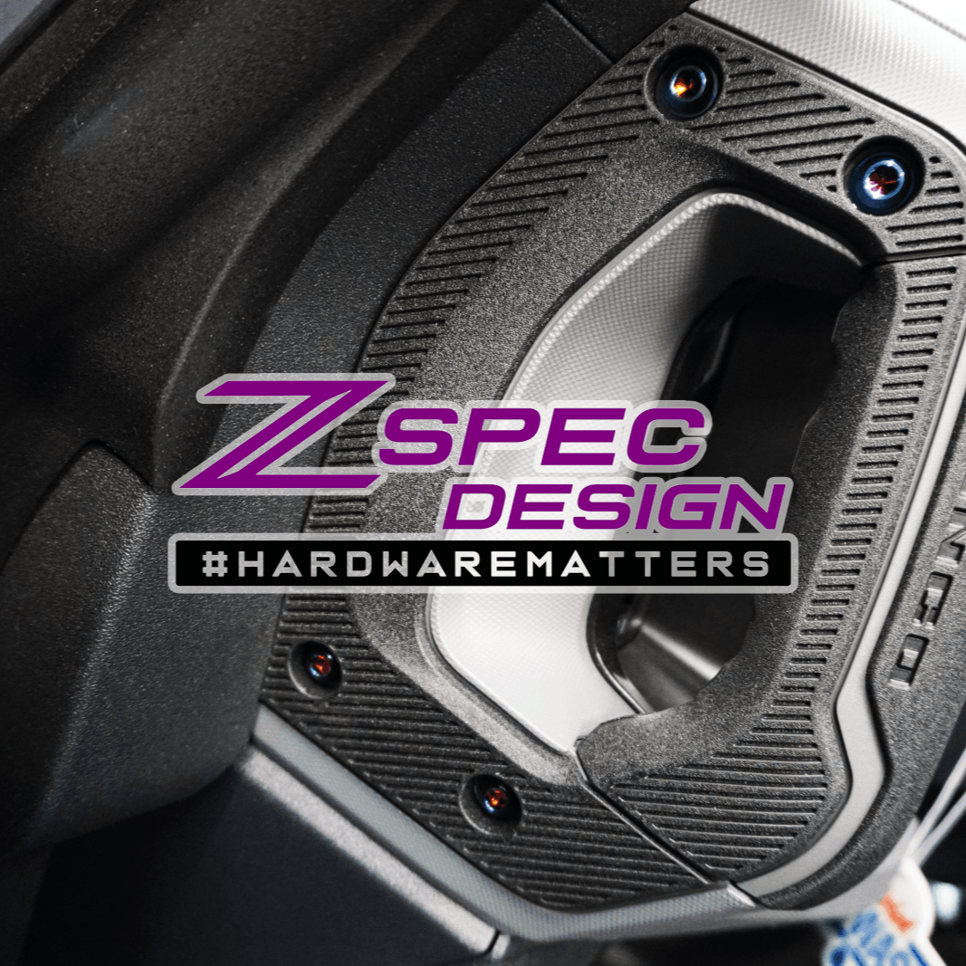 ZSPEC Interior Dress Up Bolts® Fastener Kit for 21+ Ford Bronco 2.7L, Titanium & Billet - Howling Moto