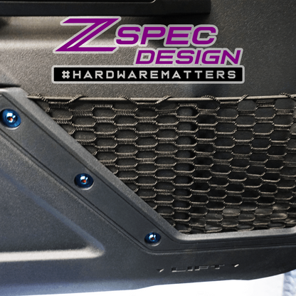 ZSPEC Interior Dress Up Bolts® Fastener Kit for 21+ Ford Bronco 2.7L, Titanium & Billet - Howling Moto