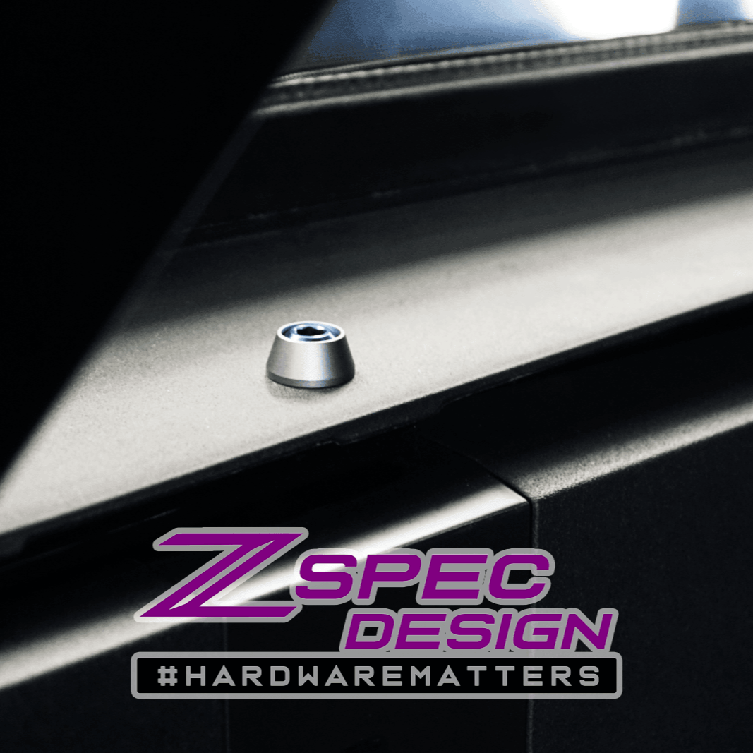 ZSPEC Interior Dress Up Bolts® Fastener Kit for 21+ Ford Bronco 2.7L, Titanium & Billet - Howling Moto