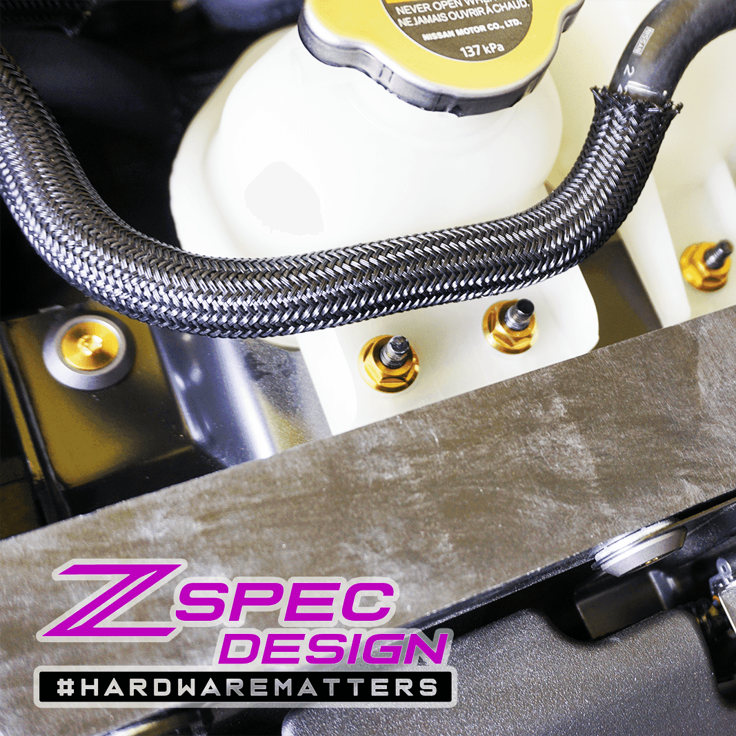 ZSPEC Stage-1 Dress Up Bolts® Hardware Kit for Nissan Z RZ34, Titanium & Billet - Howling Moto