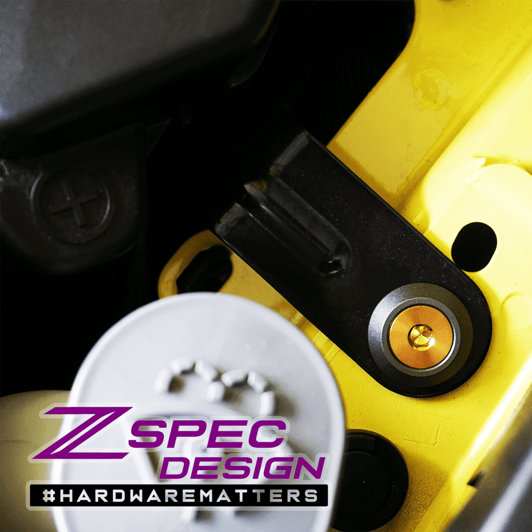 ZSPEC Stage-1 Dress Up Bolts® Hardware Kit for Nissan Z RZ34, Titanium & Billet - Howling Moto