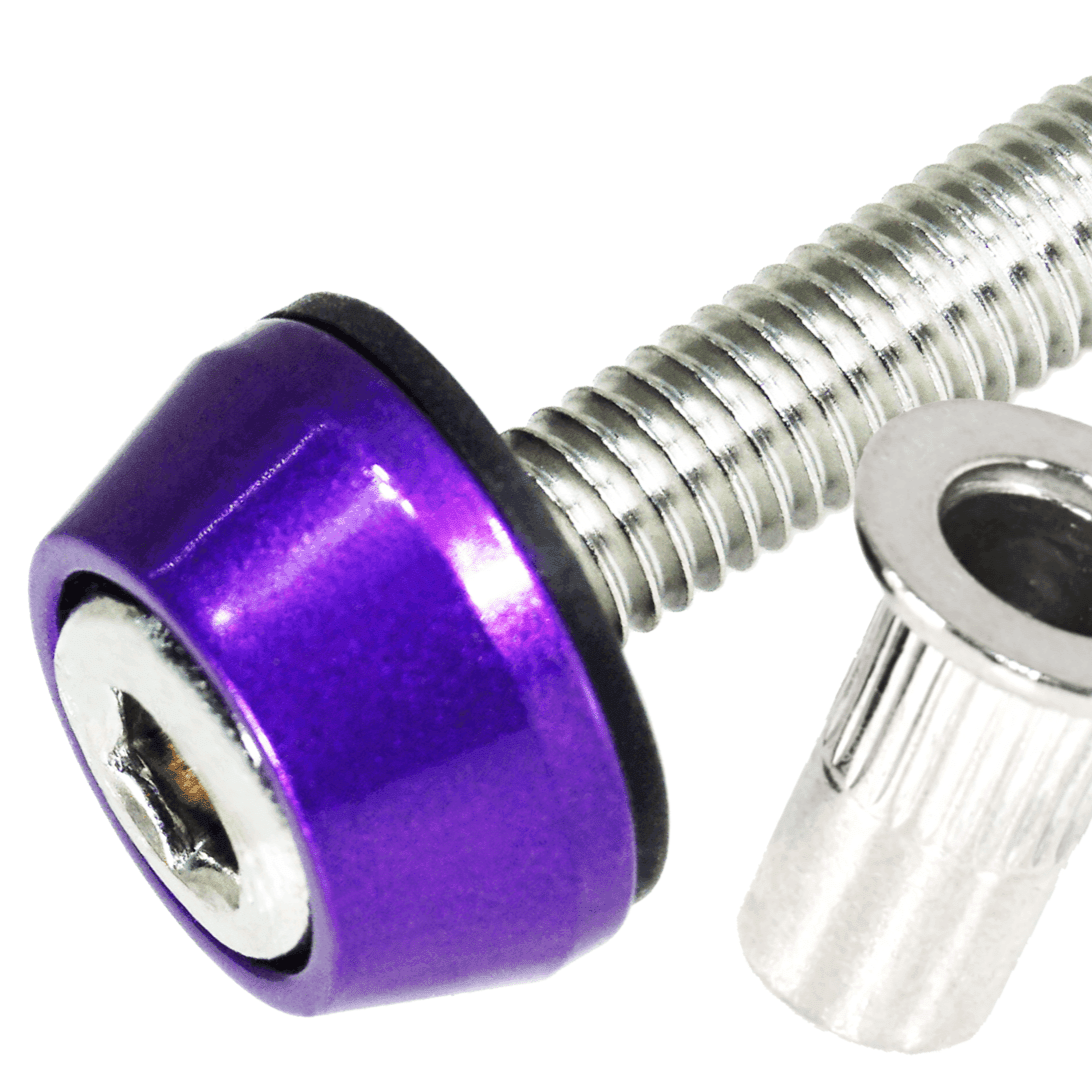 ZSPEC Body Kit Fastener, M5x20mm Stainless & Billet w/Rivet Nut, Per Each - Howling Moto