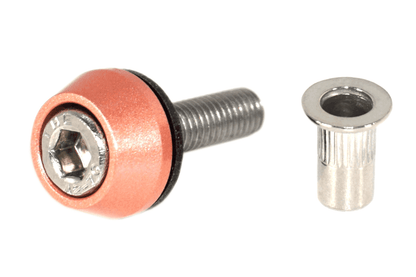 ZSPEC Body Kit Fastener, M5x20mm Stainless & Billet w/Rivet Nut, Per Each - Howling Moto