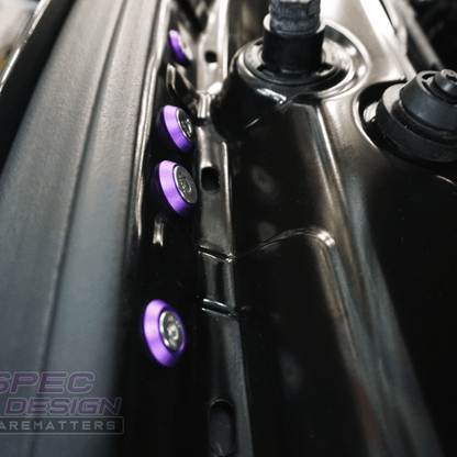 ZSPEC Stage-1 Dress Up Bolts® Fastener Kit for '14-19 BMW 435i F32 3.0T, Stainless & Billet - Howling Moto