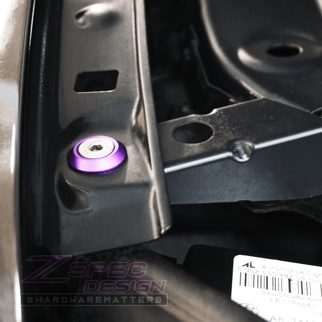 ZSPEC Stage-2 Dress Up Bolts® Fastener Kit for '14-19 BMW 435i F32 3.0T, Stainless & Billet - Howling Moto