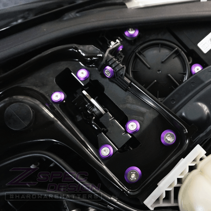 ZSPEC Stage-2 Dress Up Bolts® Fastener Kit for '14-19 BMW 435i F32 3.0T, Stainless & Billet - Howling Moto