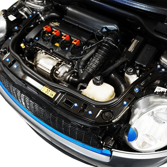ZSPEC Stage-3 Dress Up Bolts® Fastener Kit for '07-14 Mini Clubman R55, Stainless & Billet - Howling Moto