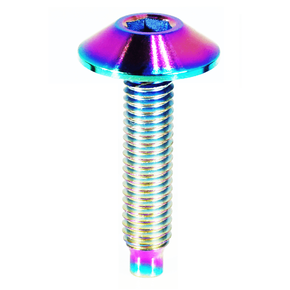 ZSPEC Low-Profile Body Kit Fastener, M5x20mm, Titanium w/ Rivet Nut, Per Each - Howling Moto