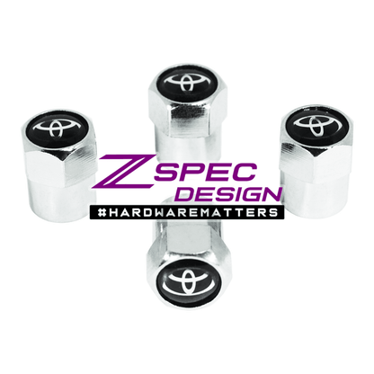 Chrome Valve Stem Tire Caps, Style: TOYOTA - Howling Moto